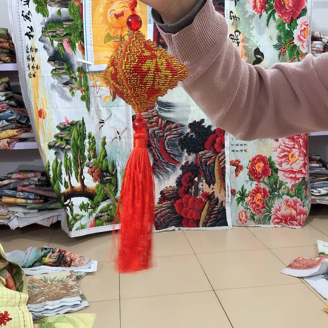 棉十字绣成品出售