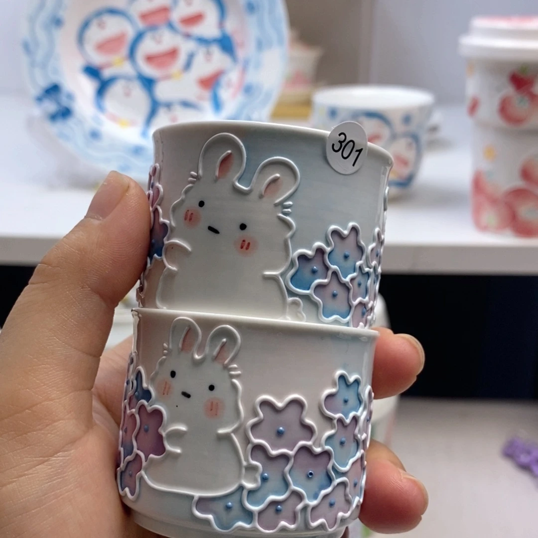 手绘手工制作陶瓷微瑕301