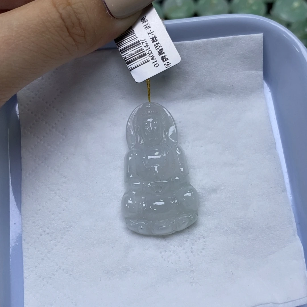颈饰未镶嵌翡翠小观音