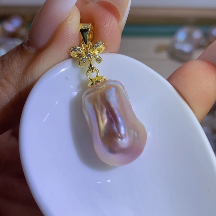 【闪购商品】淡水珍珠天然珍珠（微瑕）合金