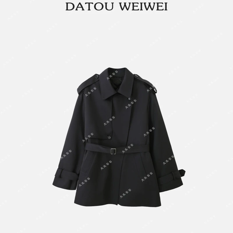 【DTWW大头韦韦】冬季设计感宽松显瘦中长款棉衣外套019302