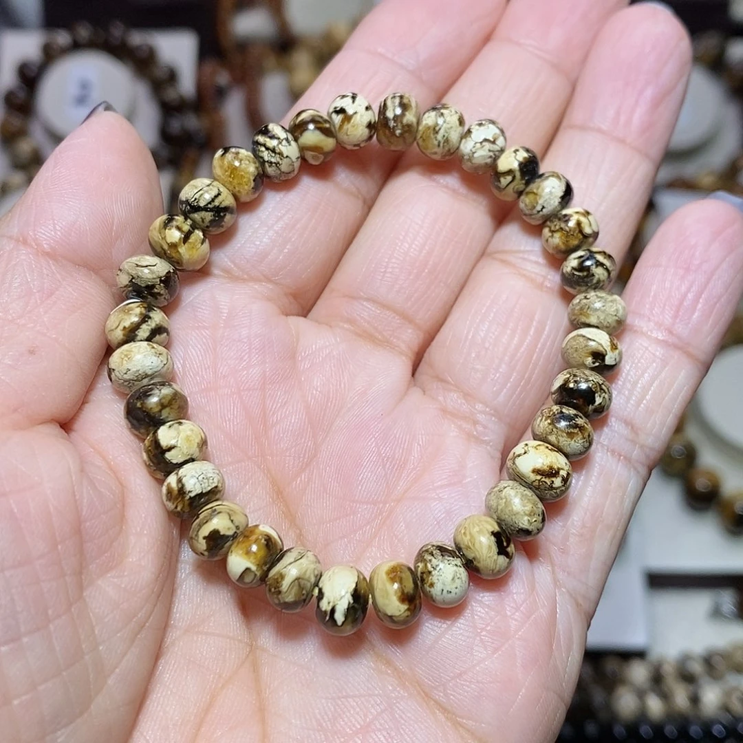 v***v琥珀未镶嵌裸石花珀7m