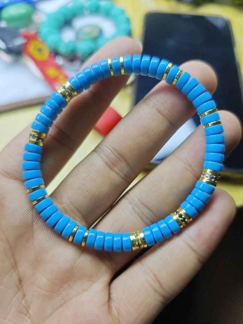 o13暴力蓝药片手串6mm