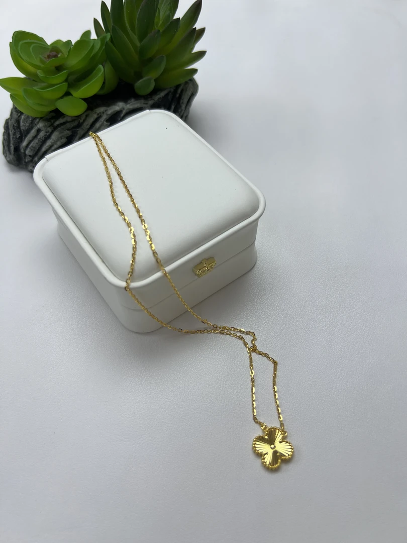 吊坠足银 足银 镭射单花套链 时尚轻奢手工经典