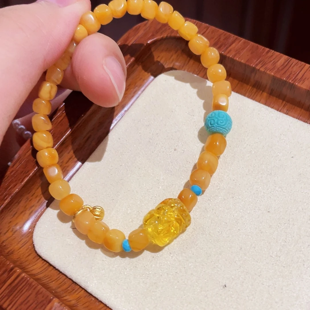 蜜蜡手链未镶嵌手串