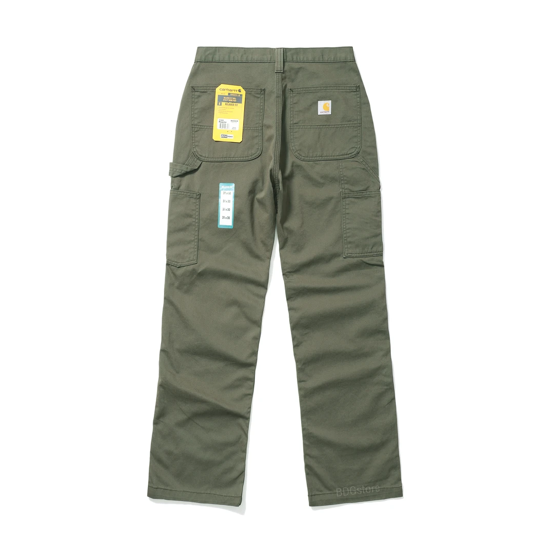 B324 休闲工装裤直筒纯棉微喇通勤长裤Bella同款