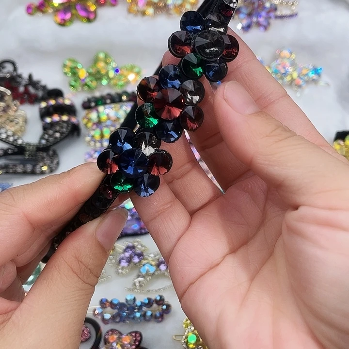 皮质铁合金发箍夹