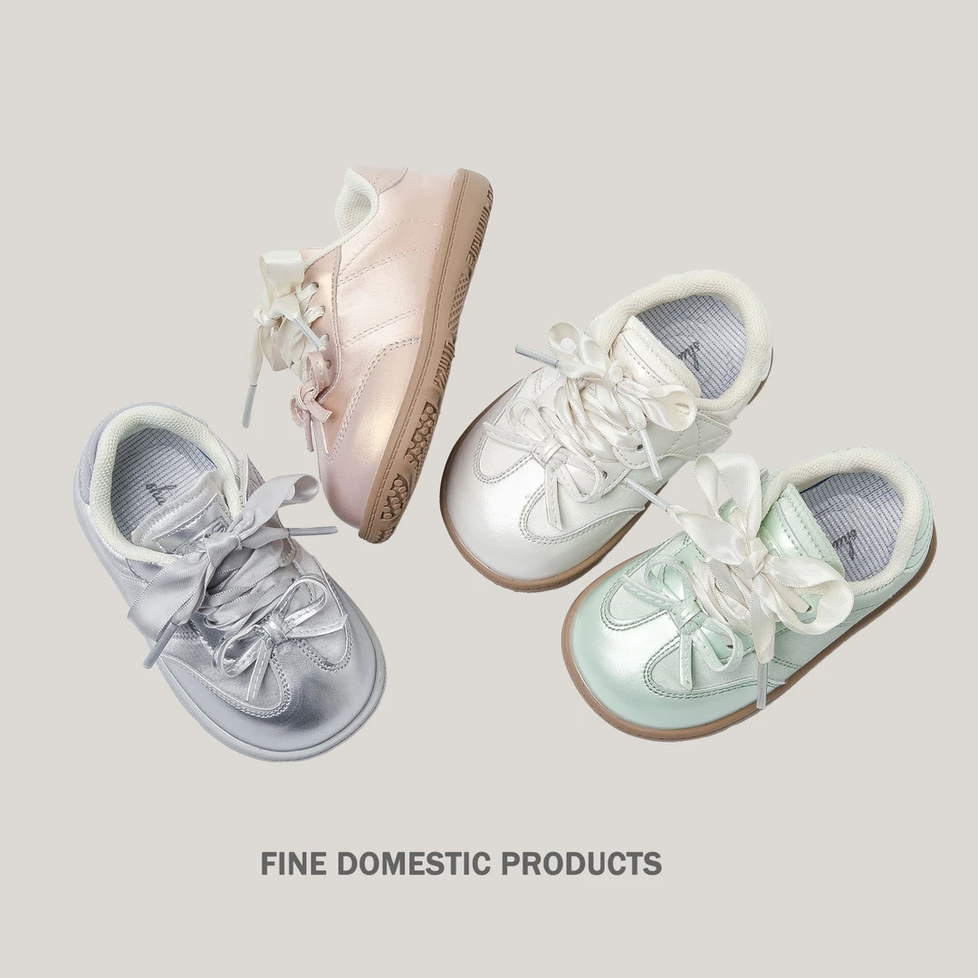 女童芭蕾风甜美公主运动鞋春秋新款女宝宝休闲学步德迅鞋小童单鞋