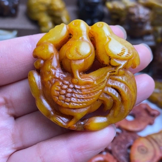 蛇纹石玉未镶嵌颈饰121