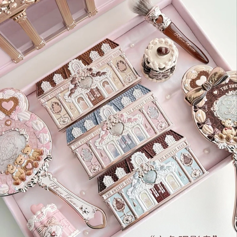 花知晓甜心小熊眼影盘花知晓新品眼影盘哑光珠光易用新手好用