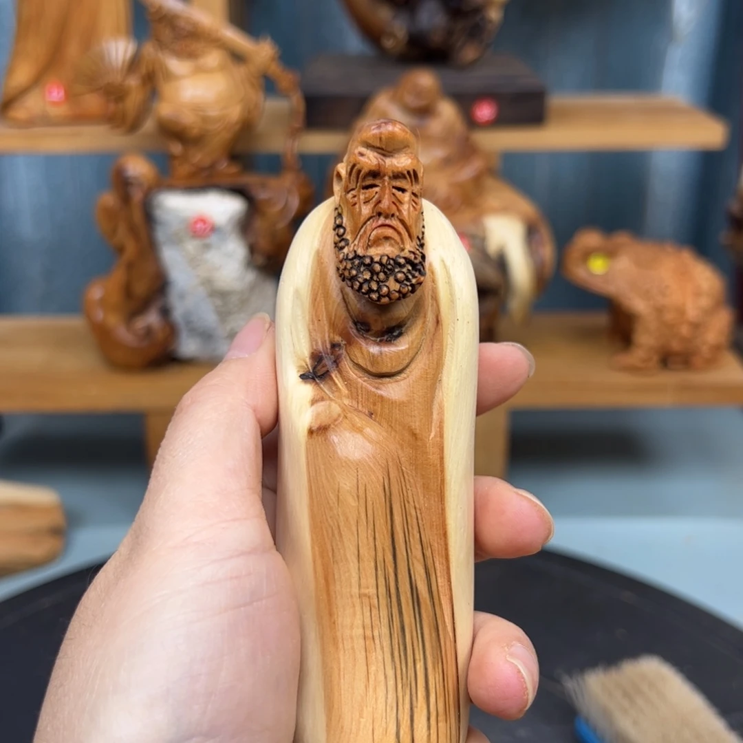 木心**愿崖柏木摆件手把件,