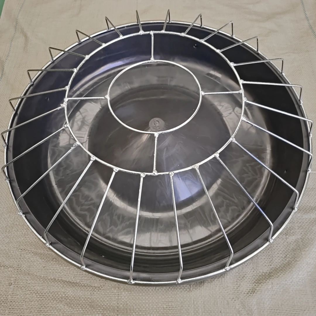 60厘米直径24家禽格通用喂食器圆形牛筋底加厚耐用养殖专用食盆