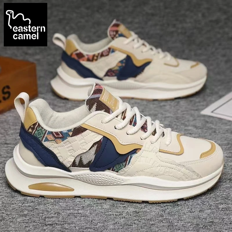 东方骆驼男鞋秋季新款国潮网红休闲鞋时尚百搭老爹鞋不闷脚潮鞋男