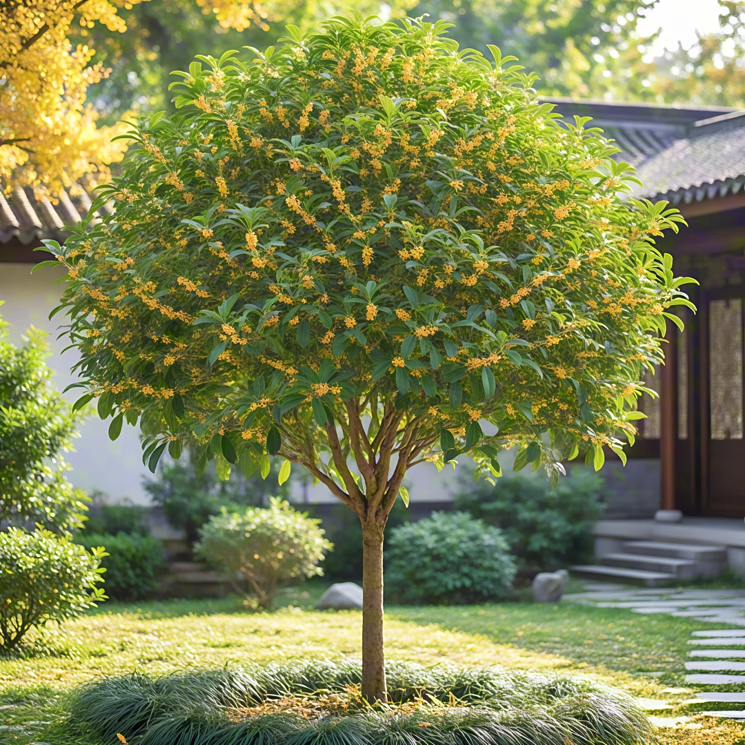 浓香型桂花树绿化庭院树苗可盆栽金桂丹桂种植好养的开花绿植花卉