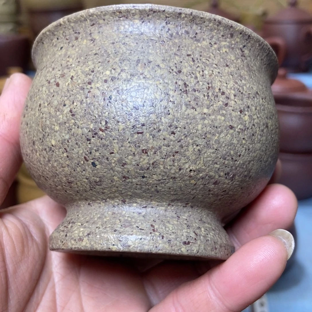 茶杯紫砂16目全砂手工泥200毫升