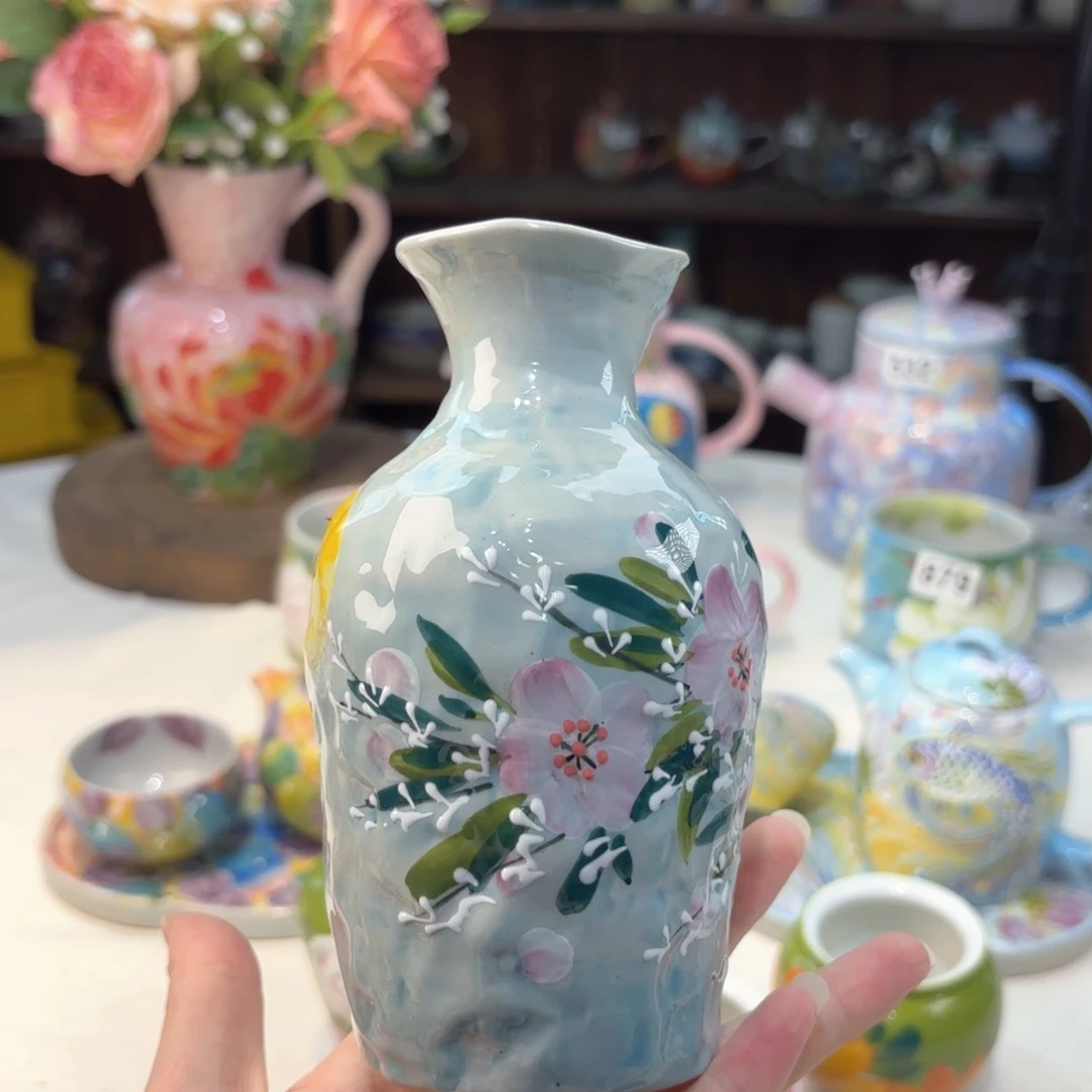 景德镇手绘高温釉下彩陶瓷茶具