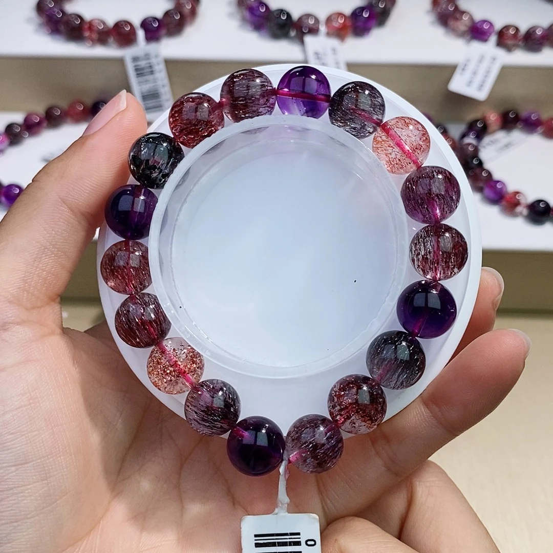 手链水晶未镶嵌黑加仑超七11+