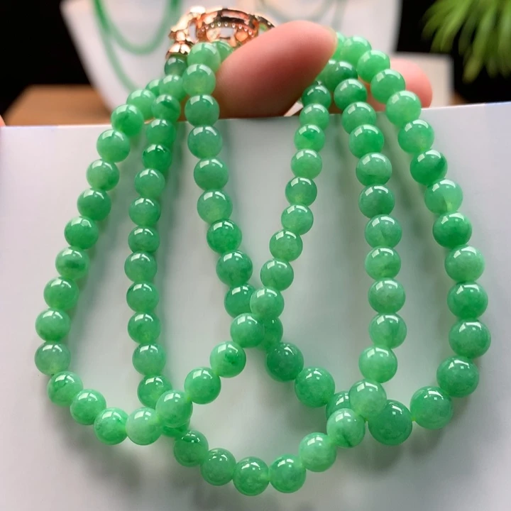 翡翠未镶嵌颈饰天然缅甸A货翡翠