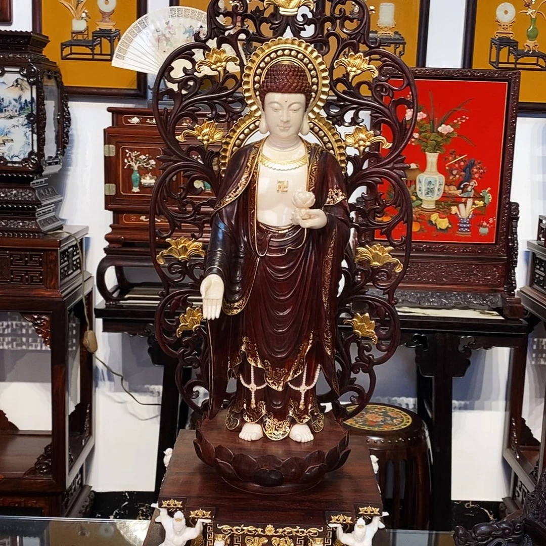 紫***来成套家具紫檀木类小叶紫檀佛