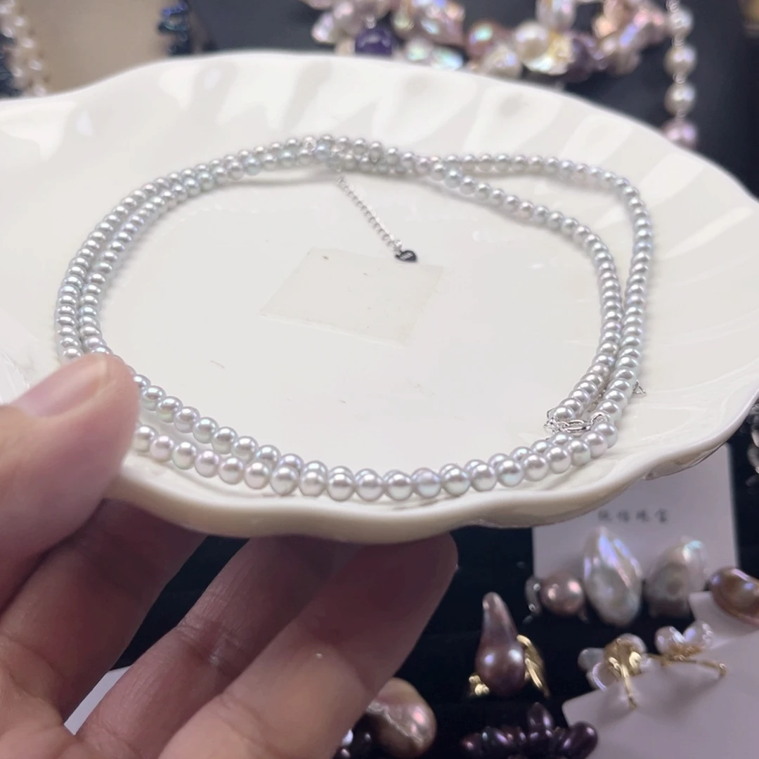 未镶嵌项链淡水珍珠【纯恬】多样性发货