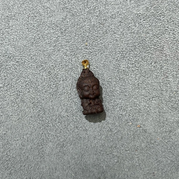 檀木观音吊坠25mm不带链-5650