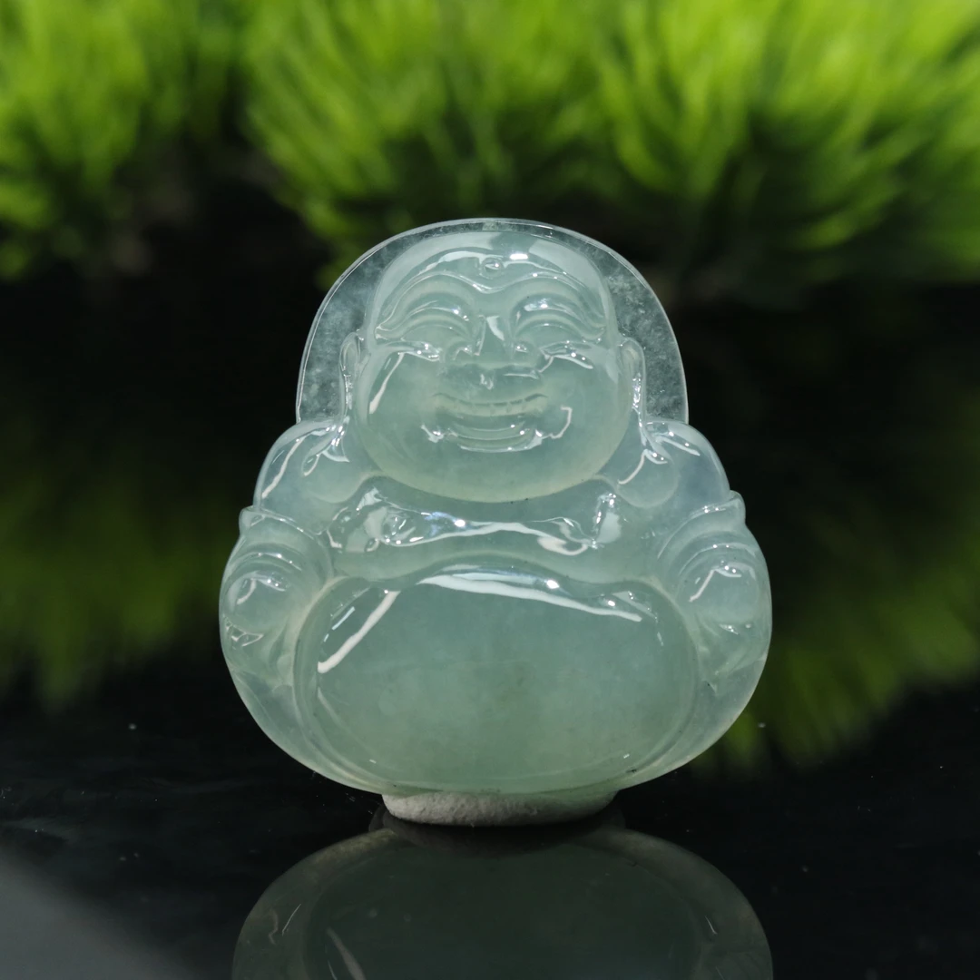 FC17天然缅甸翡翠A货佛公/100567/保利厦门拍卖