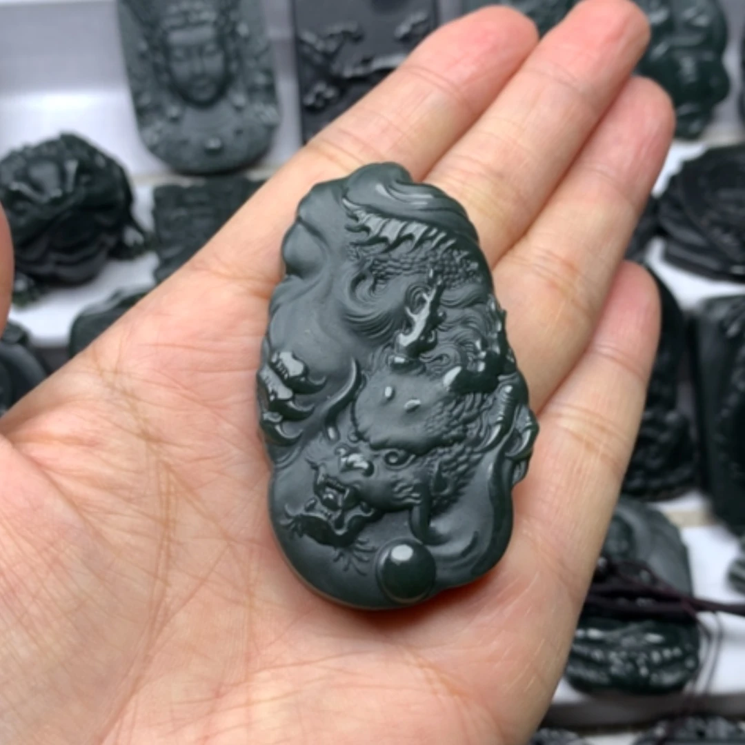 【闪购商品】颈饰未镶嵌和田玉用****1双面雕刻