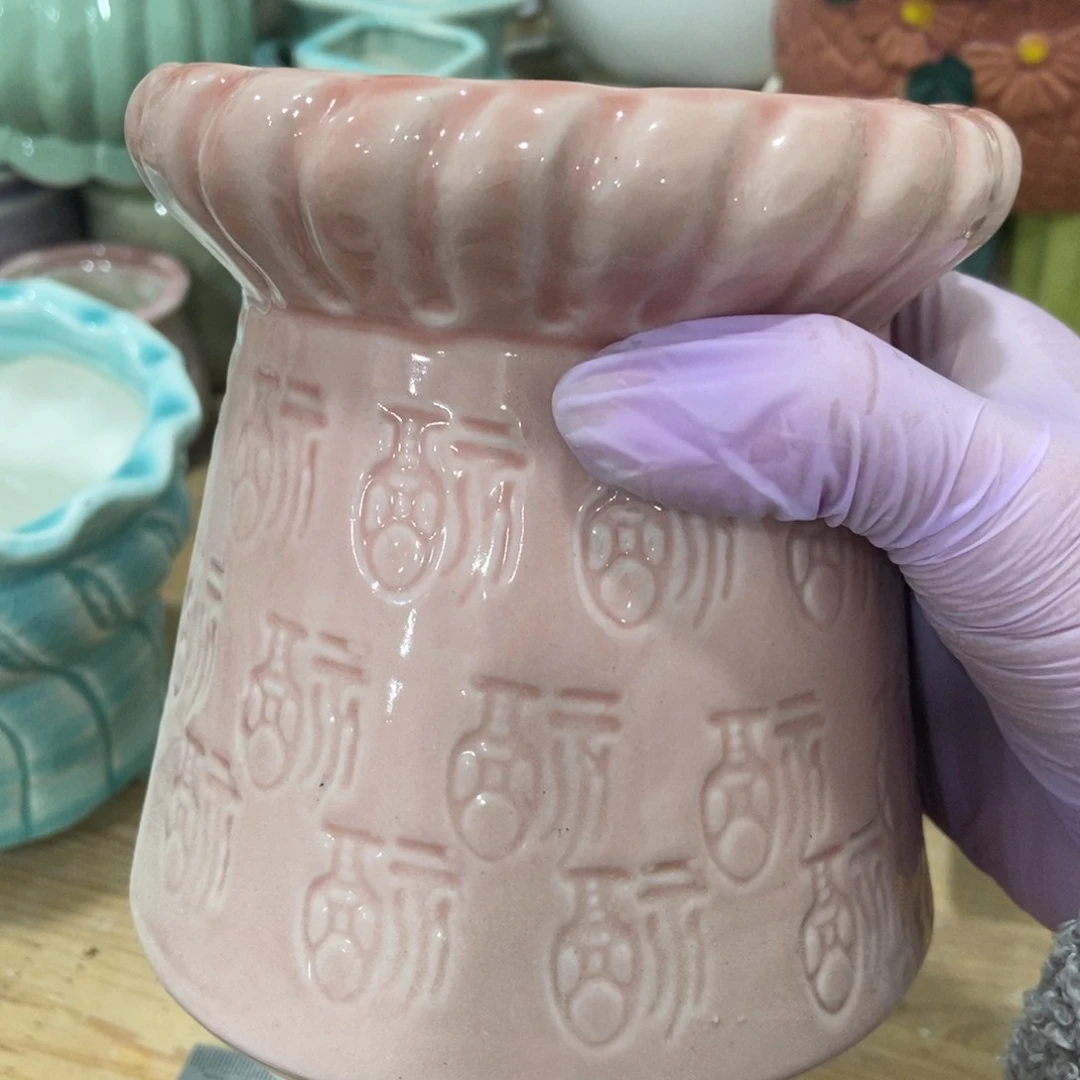 红陶高温陶瓷花盆