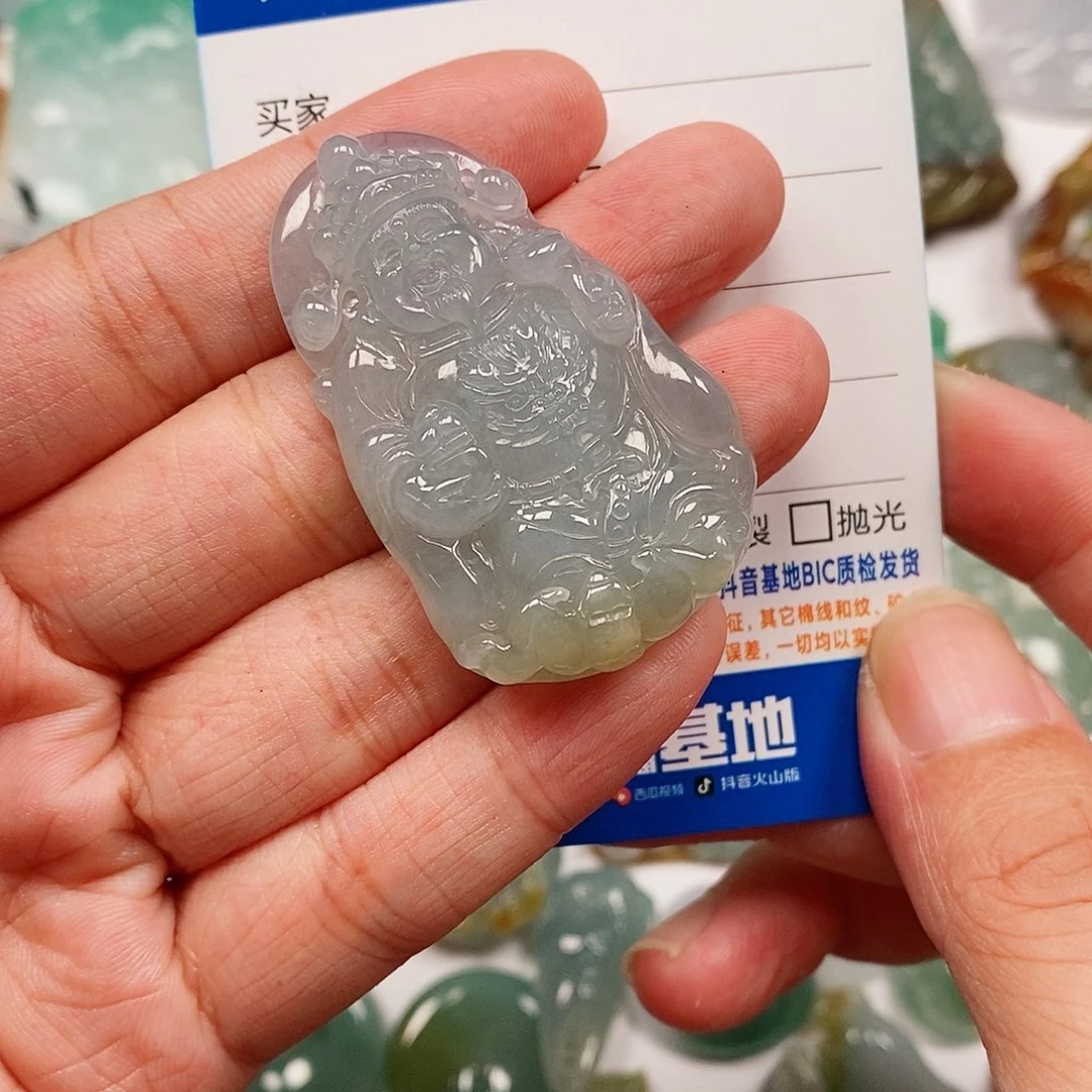 颈饰未镶嵌翡翠财神