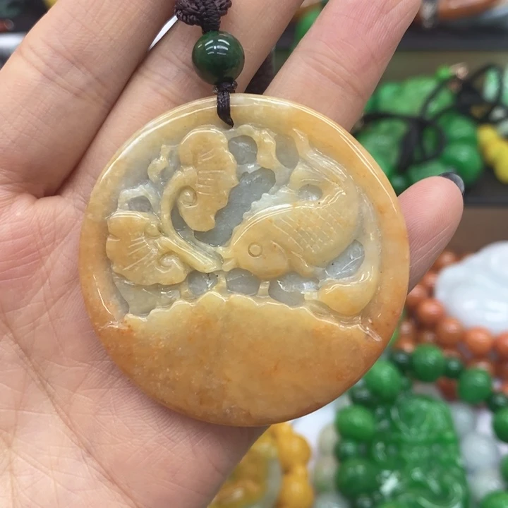 翡翠未镶嵌颈饰项链62