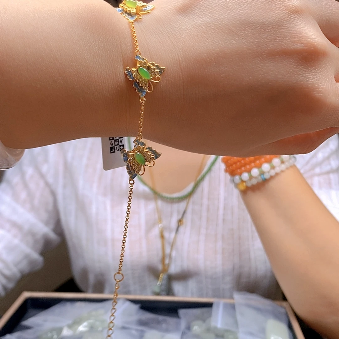 和田玉银S925镶嵌颈饰