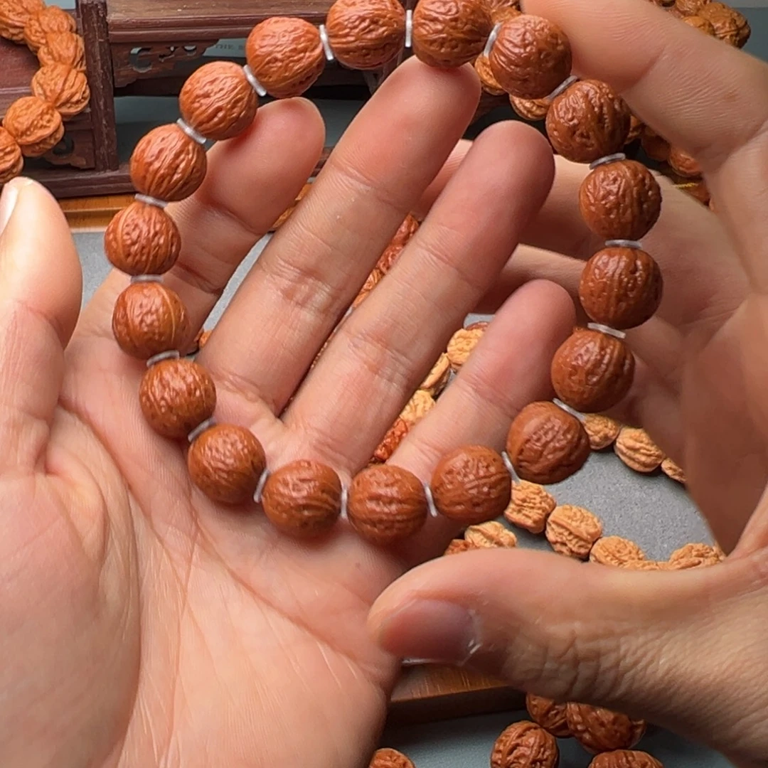 小***吖文玩核桃手串14小金豆