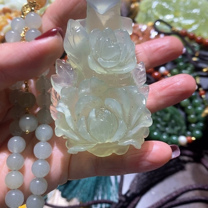 岫玉毛衣链未镶嵌