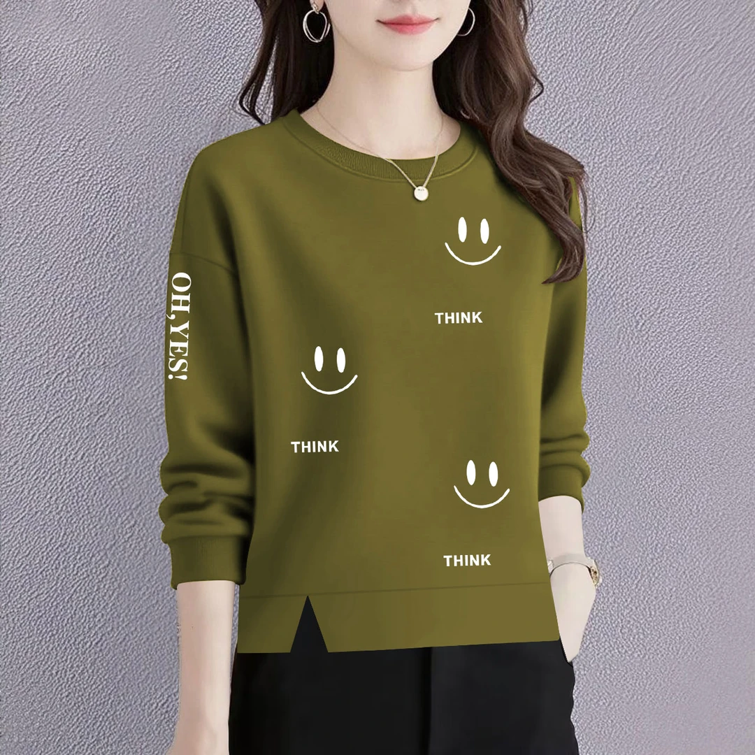 加绒/不加绒卫衣女新款秋冬洋气宽松显瘦百搭圆领长袖保暖上衣女