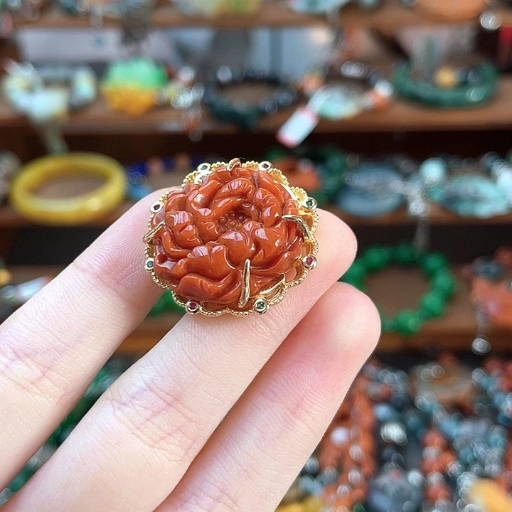 翡翠未镶嵌戒指饰品