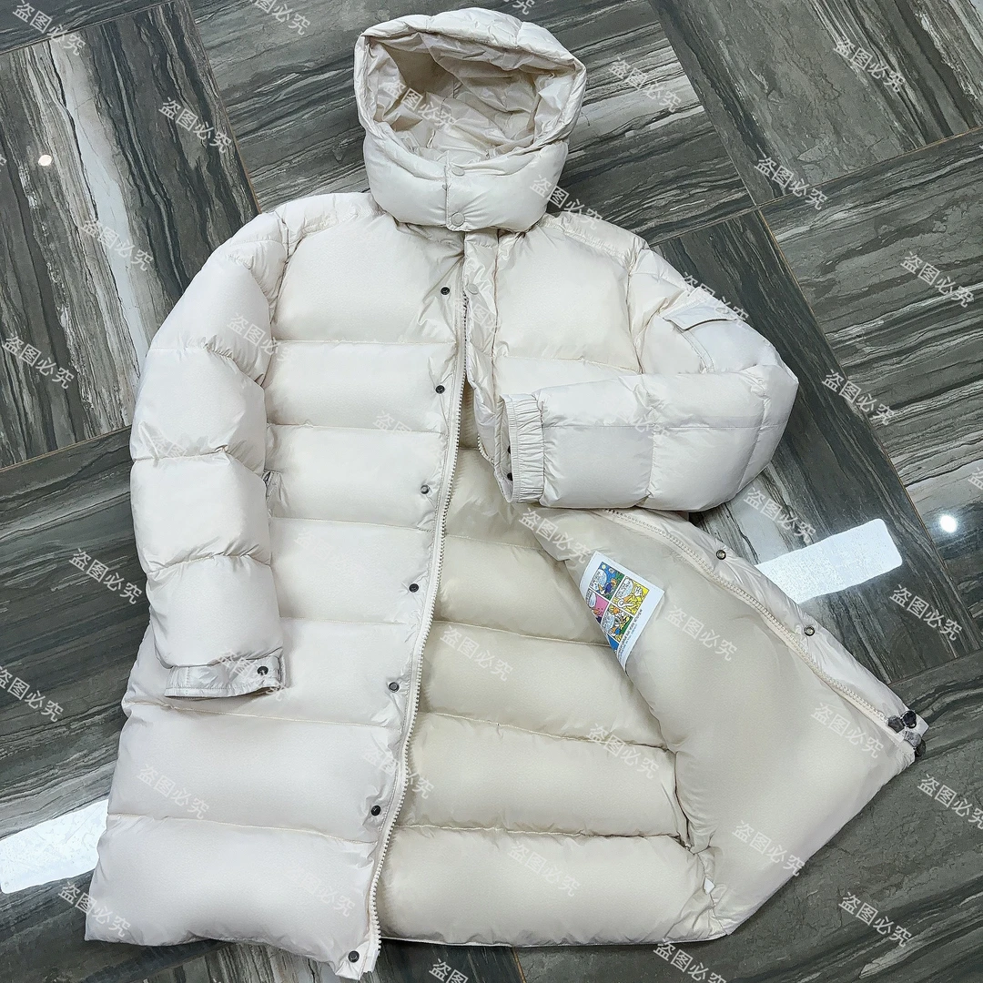 经典百搭保暖加厚中长款情侣羽绒服