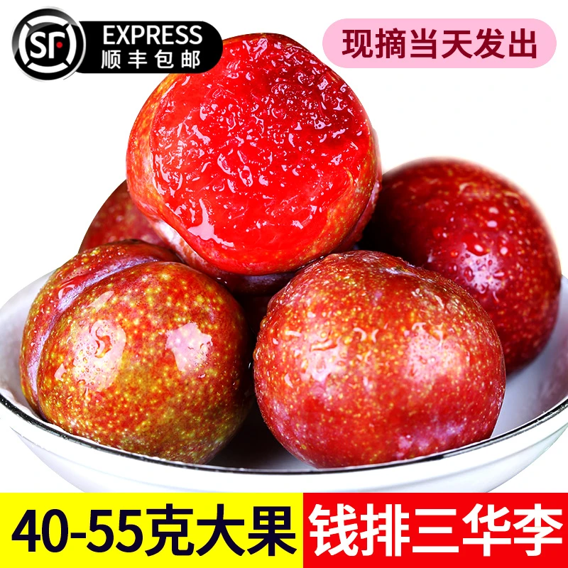 顺丰包邮正宗钱排三华李红心李新鲜现货现摘当季甜酸脆孕妇水果
