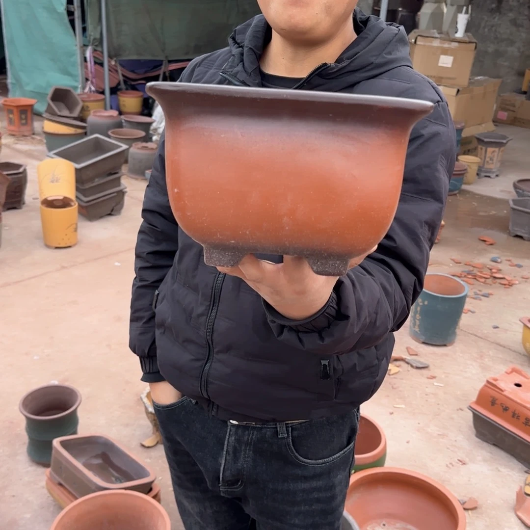 紫砂花盆瑕疵和瑕疵的