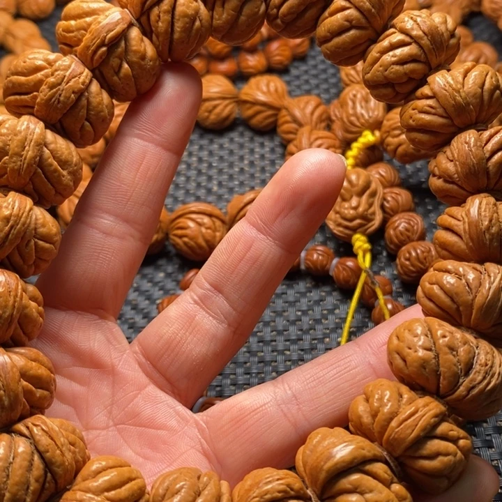 桃核手串秦岭野生龙纹桃核