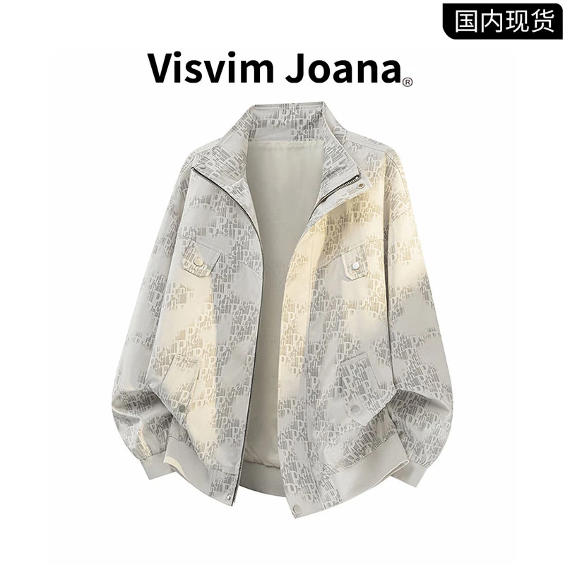 【品牌现货撤柜】VISVIM JOANA立领大码夹克男士秋季印花设计感外套