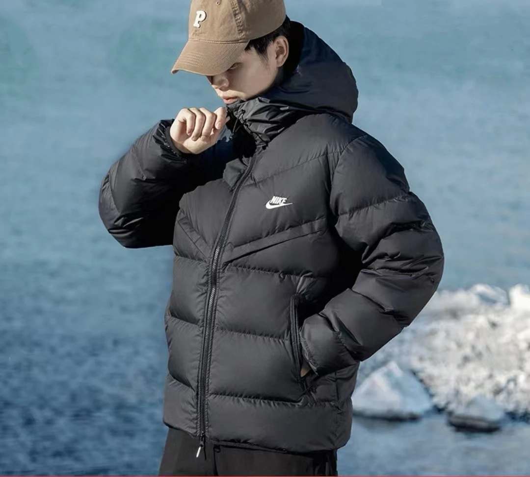 Nike耐克羽绒棉服男防风上衣保暖运动夹克冬季新款外套