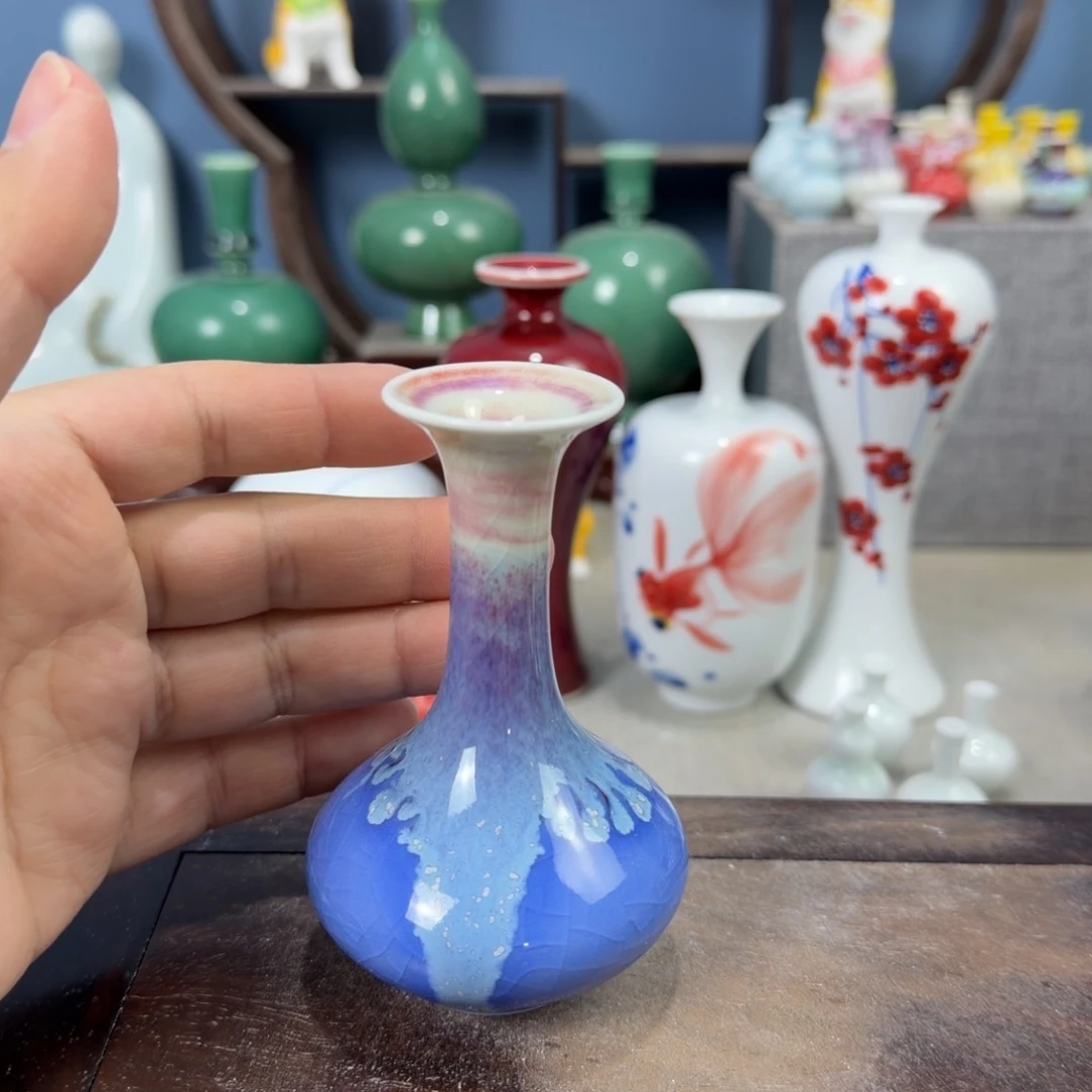 陶瓷手工小花器摆件