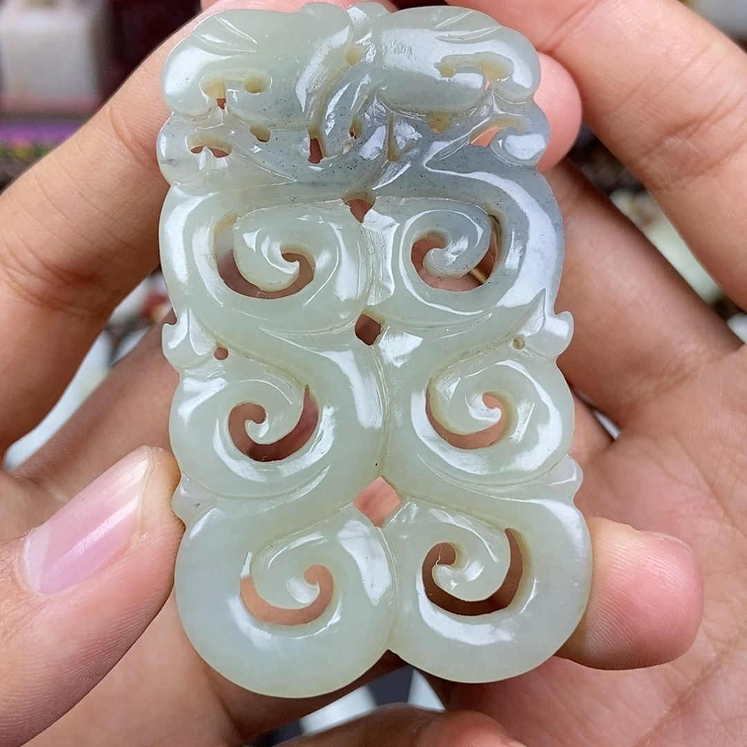 和田玉未镶嵌挂件