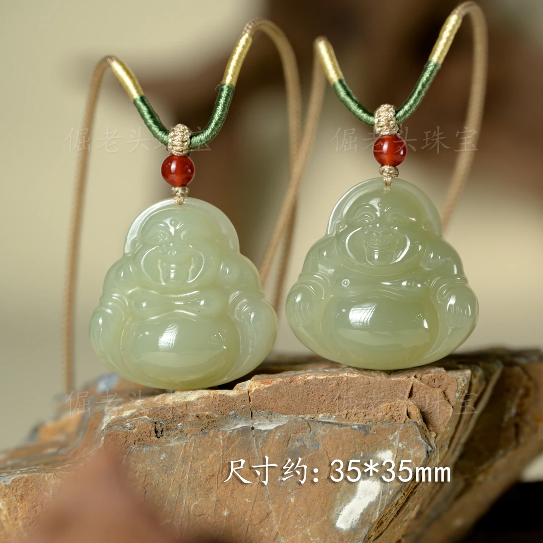 【倔老头工厂】和田玉佛公吊坠春日珠宝约35款（配绳） 多样性发一