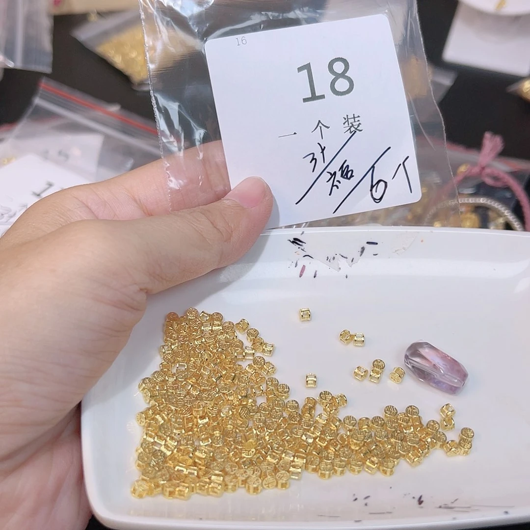 紫晶珠宝半成品银S925镀金镶嵌18