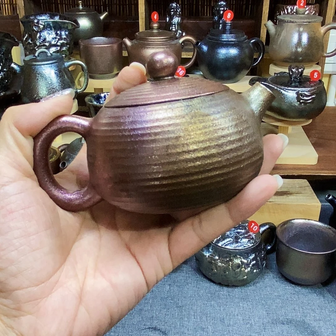 云南建水柴烧微瑕小品壶