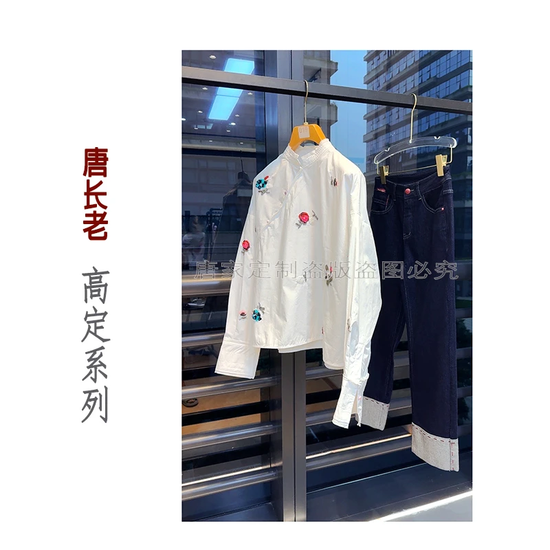 【别具一格】新款中式减龄洋气设计感宽松衬衫上衣