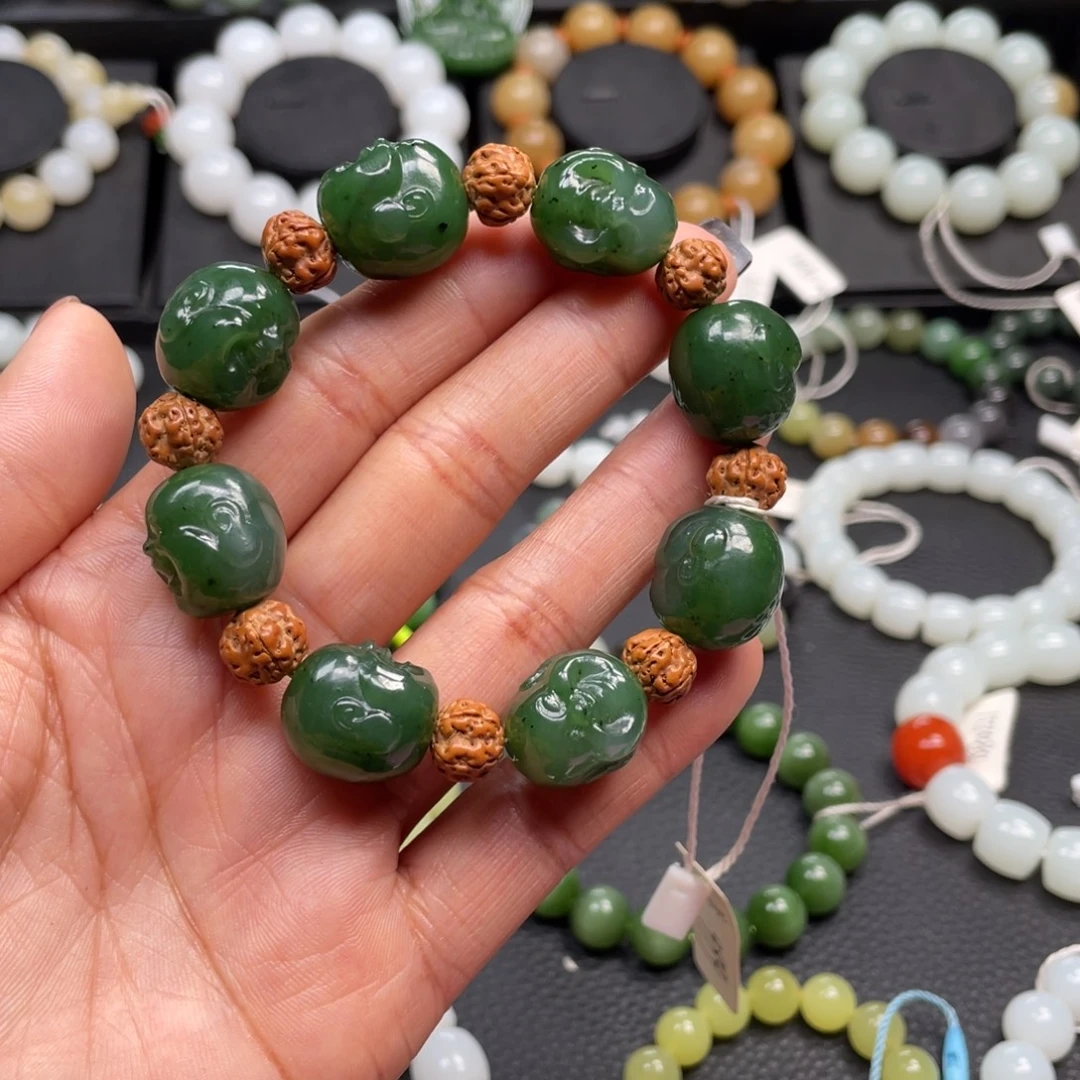 和田玉未镶嵌手链