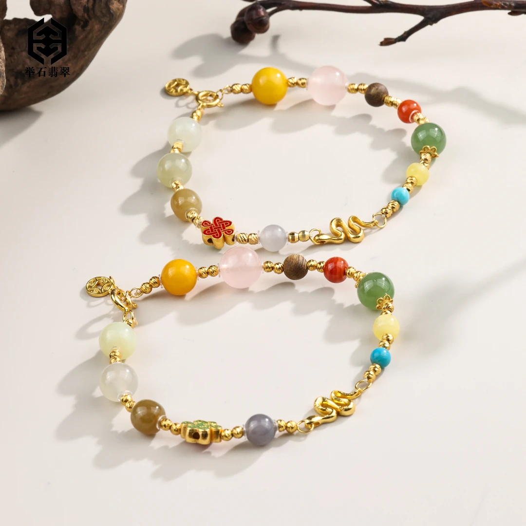 【举石臻品】TH0719-108-75和田玉手链（一件/多样性发）Y