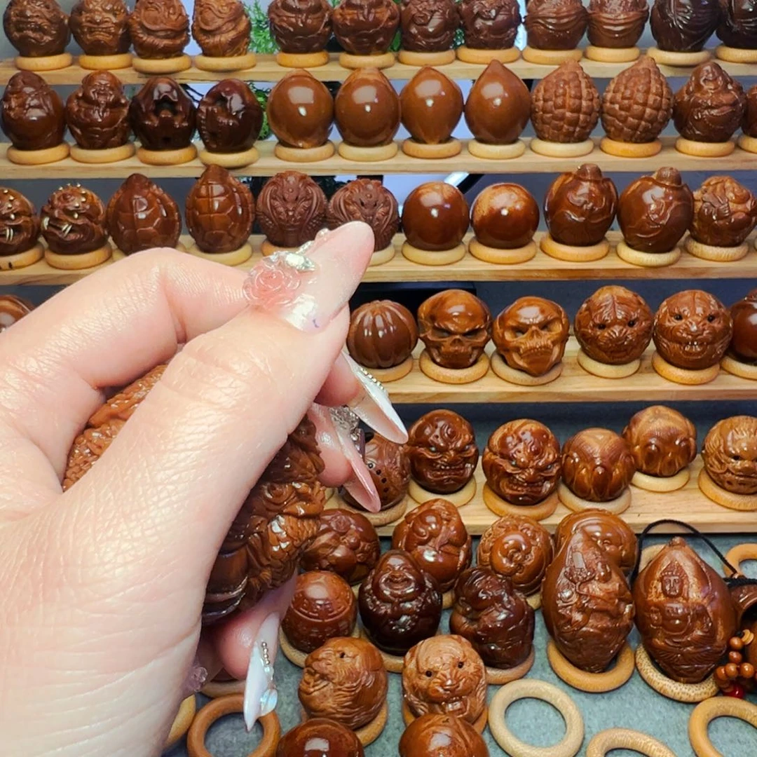 橄榄核手串/手链敬*九龙关公